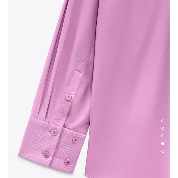 ZARA POPLIN SHIRT WITH TOPSTITCHING - Picture 4 of 4